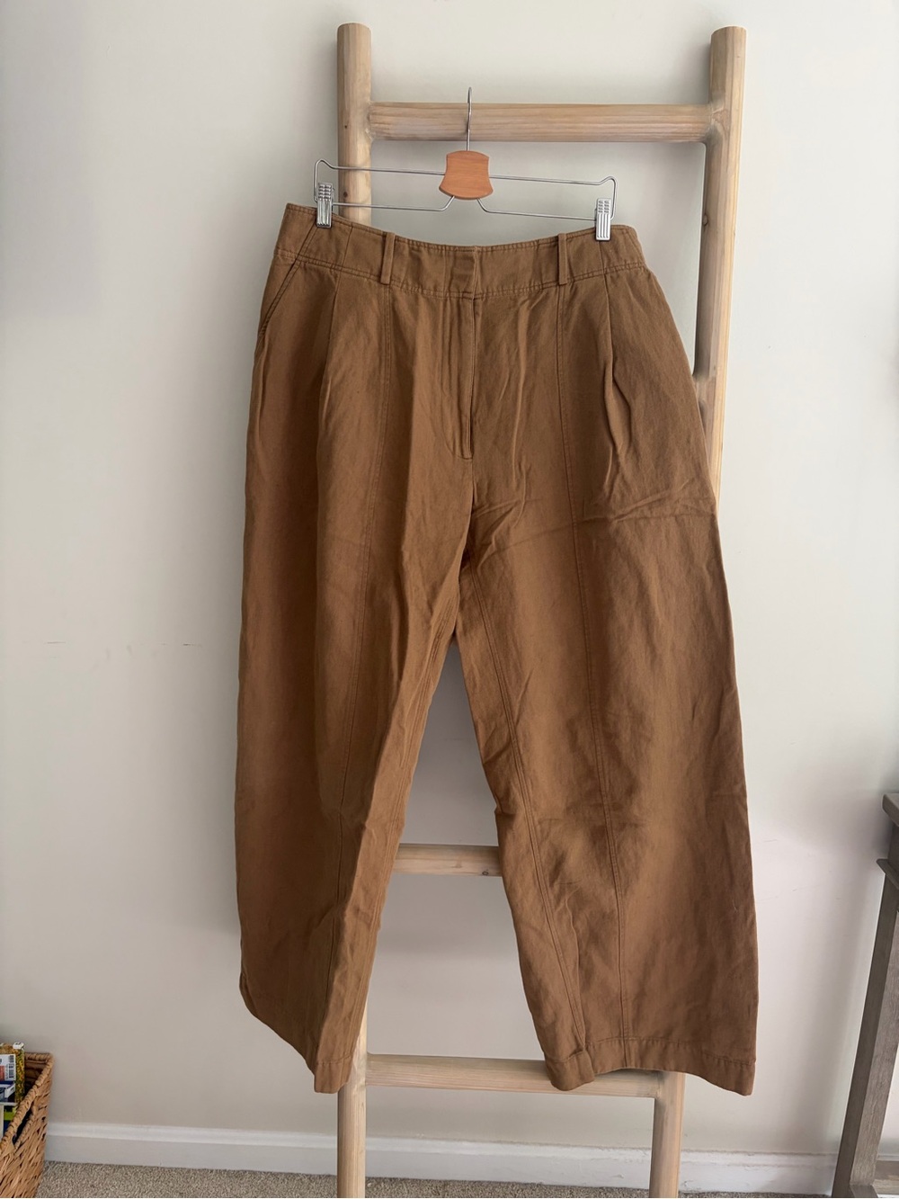 Apiece Apart Wide-Leg Pleated Pants